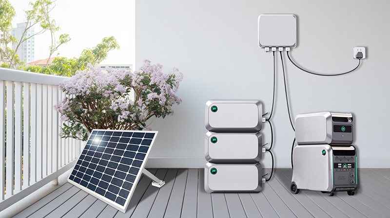 OMMO-600 | 600W balcony photovoltaic system scene use pictures