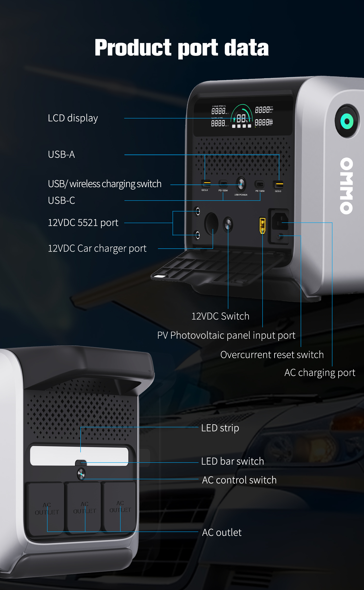 600W Outdoor Portable Power Stations