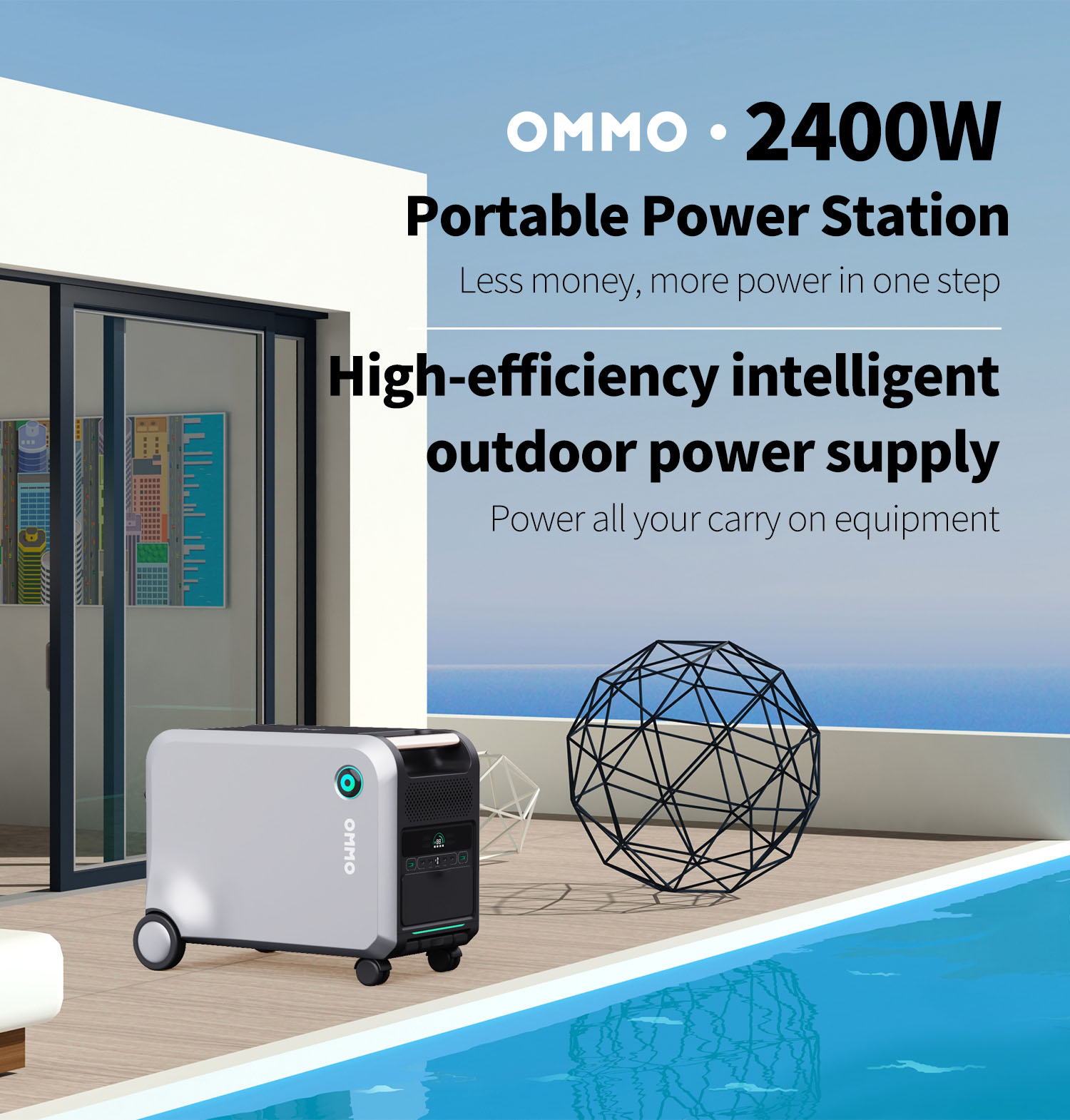 OMMO OM-2400 Portable Power Stations | 2400W 2048Wh