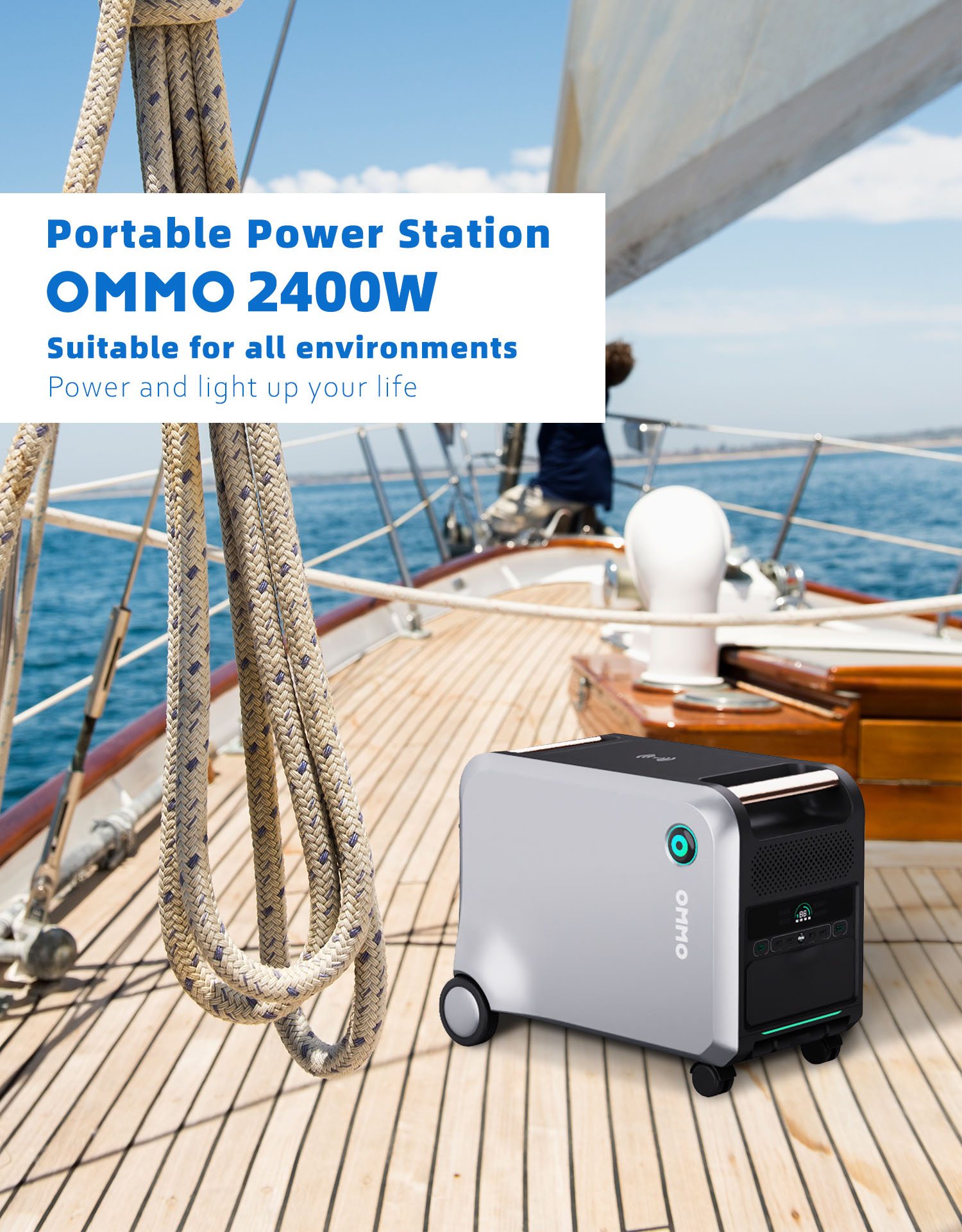 OMMO OM-2400 Portable Power Stations | 2400W 2048Wh