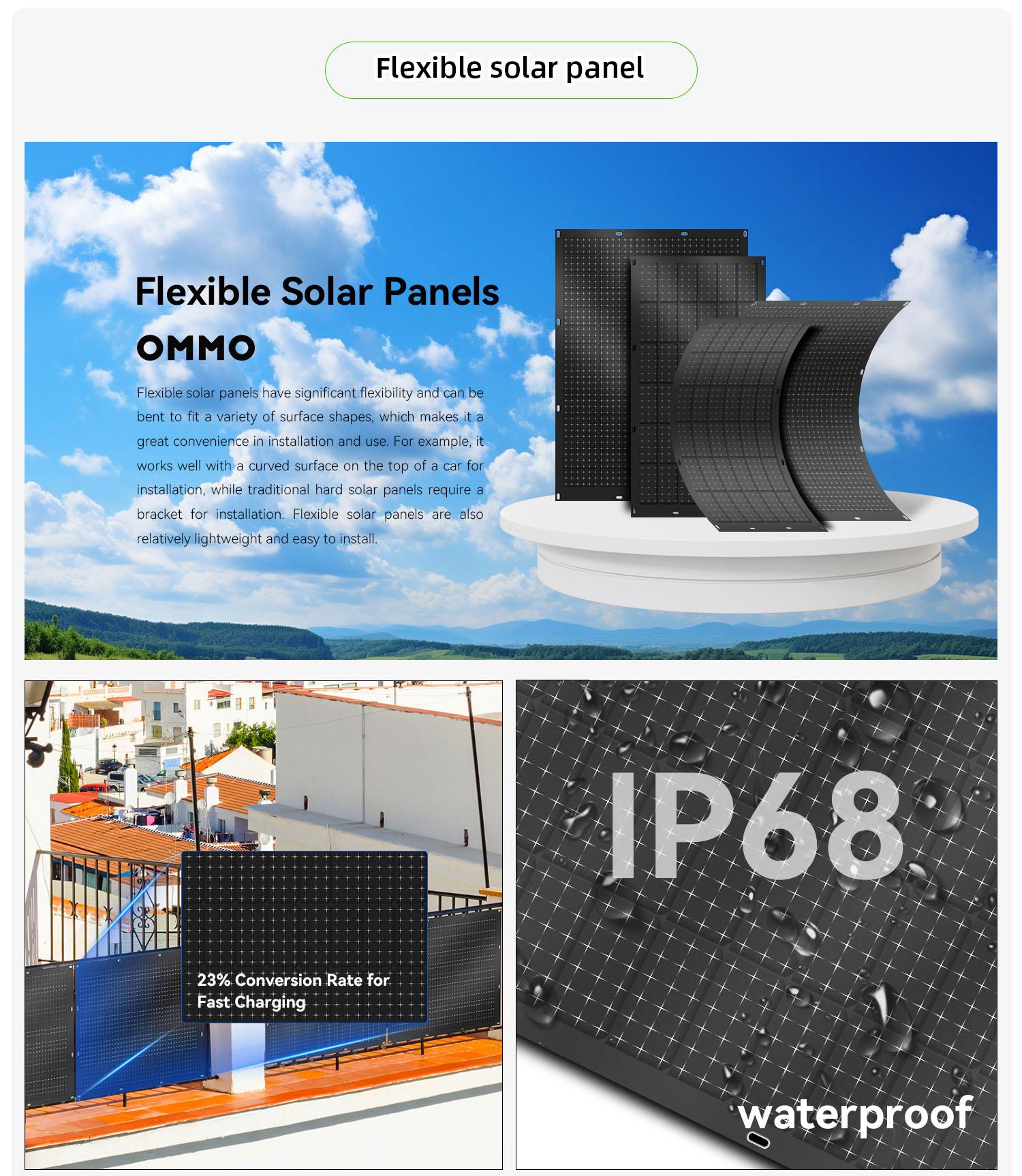 OMMO 1600W Balcony PV Solar Power System