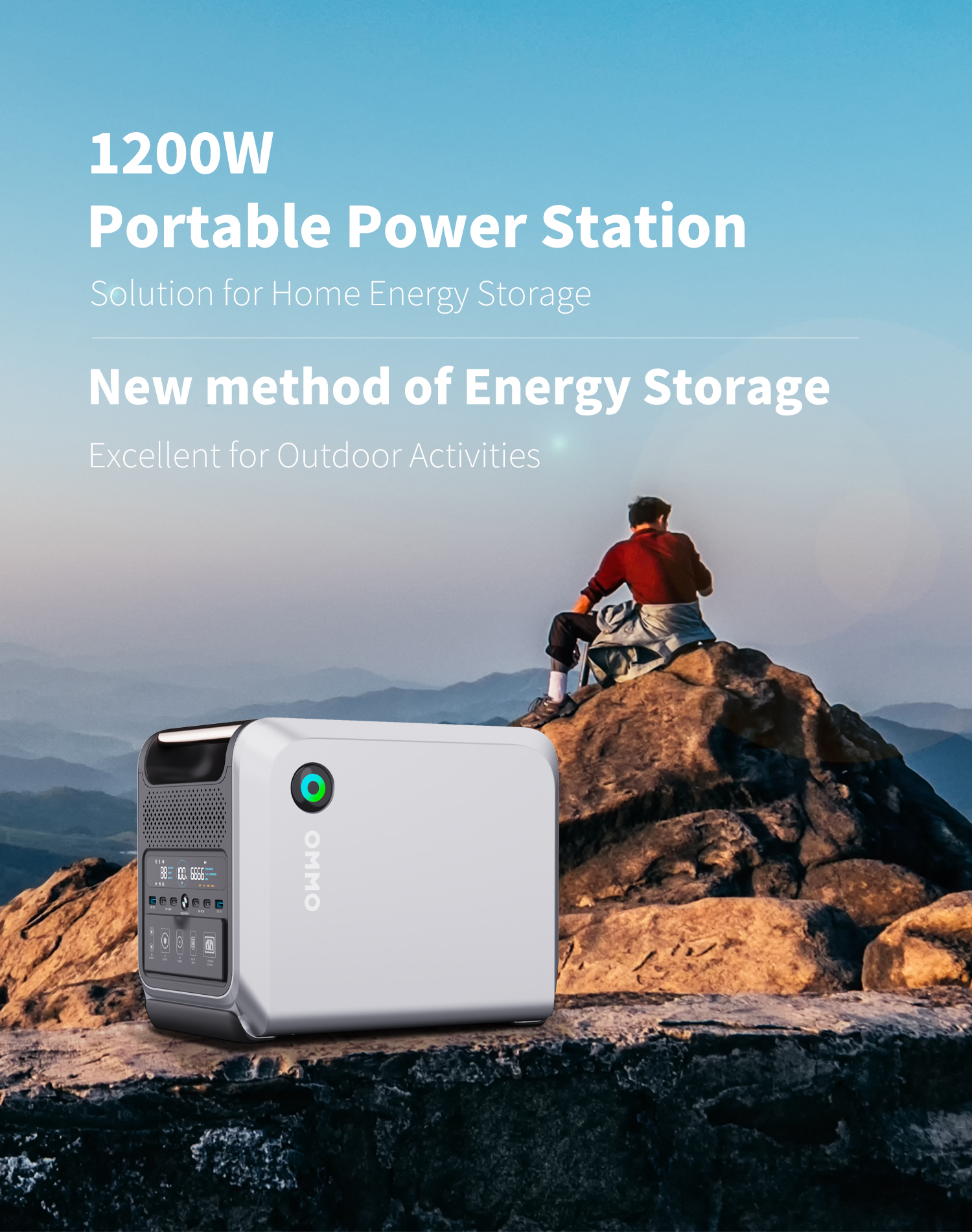 OMMO OM-1200 Portable Power Stations | 1200W 1048Wh