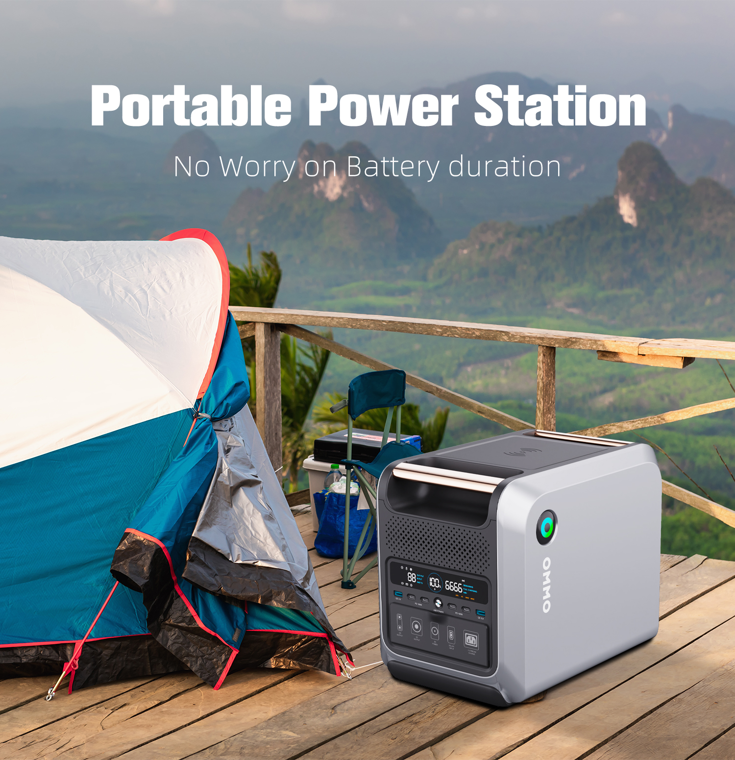 OMMO OM-1200 Portable Power Stations | 1200W 1048Wh