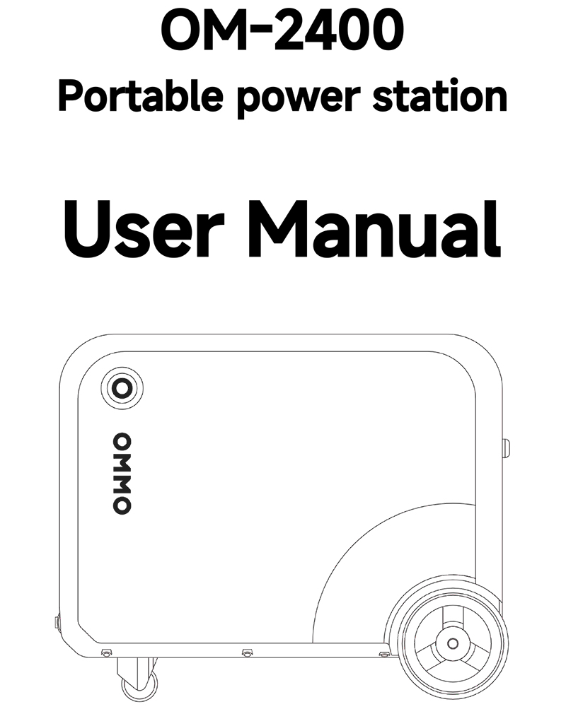 OMMO OM-2400 Portable Power Station User Manual(English)